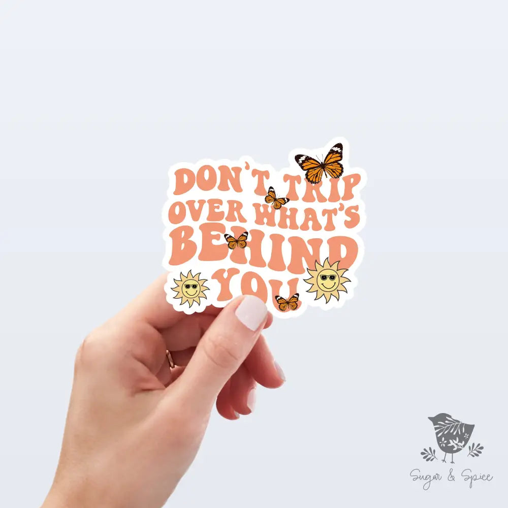 Don't Trip Boho Butterfly Waterproof Stickers - Premium from Sugar and Spice Invitations - Just $3! Shop now at Sugar and Spice Paper