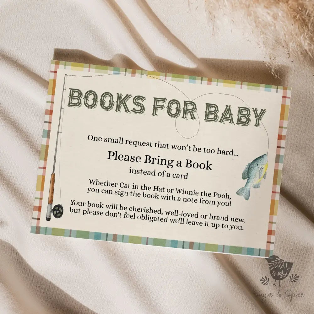 Fishing Books for Baby - Premium Paper & Party Supplies > Paper > Invitations & Announcements > Invitations from Sugar and Spice Invitations - Just $1.50! Shop now at Sugar and Spice Paper