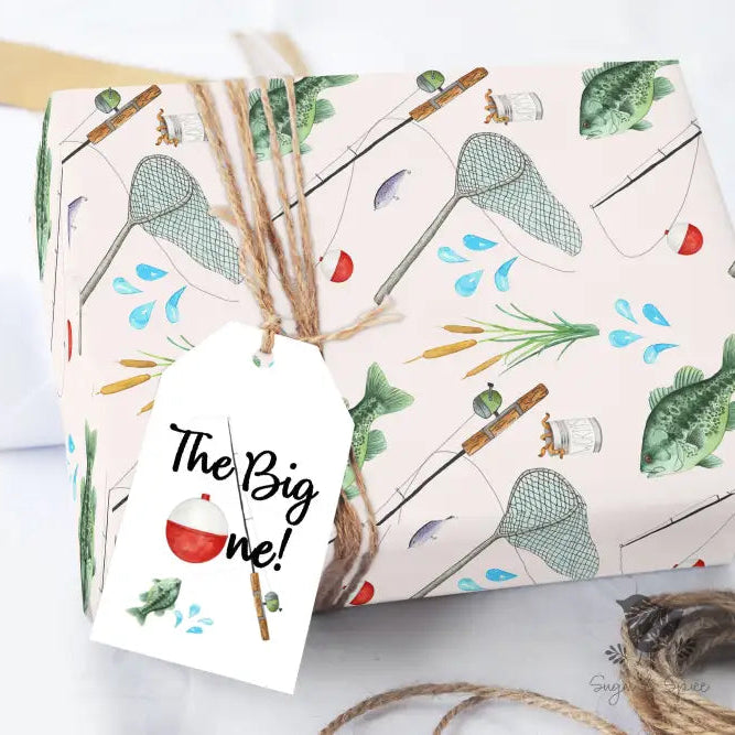 Fishing Wrapping Paper - Premium Craft Supplies & Tools > Party & Gifting > Packaging & Wrapping from Sugar and Spice Invitations - Just $26.10! Shop now at Sugar and Spice Paper
