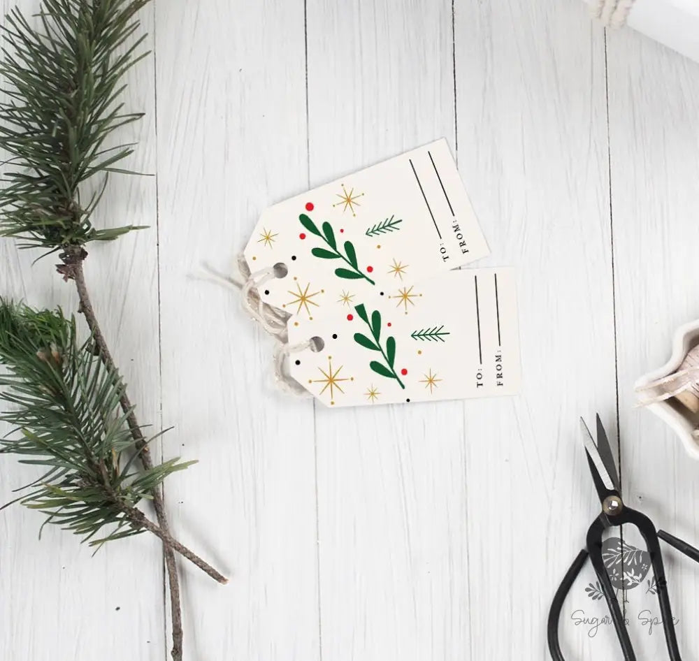 Gold Christmas Gift Tag - Premium Craft Supplies & Tools > Party & Gifting > Labels, Stickers & Tags > Tags from Sugar and Spice Invitations - Just $26! Shop now at Sugar and Spice Paper