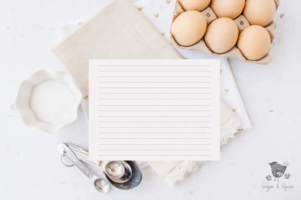 Gold Greenery Recipe Cards - Premium from Sugar and Spice Invitations - Just $2.50! Shop now at Sugar and Spice Paper