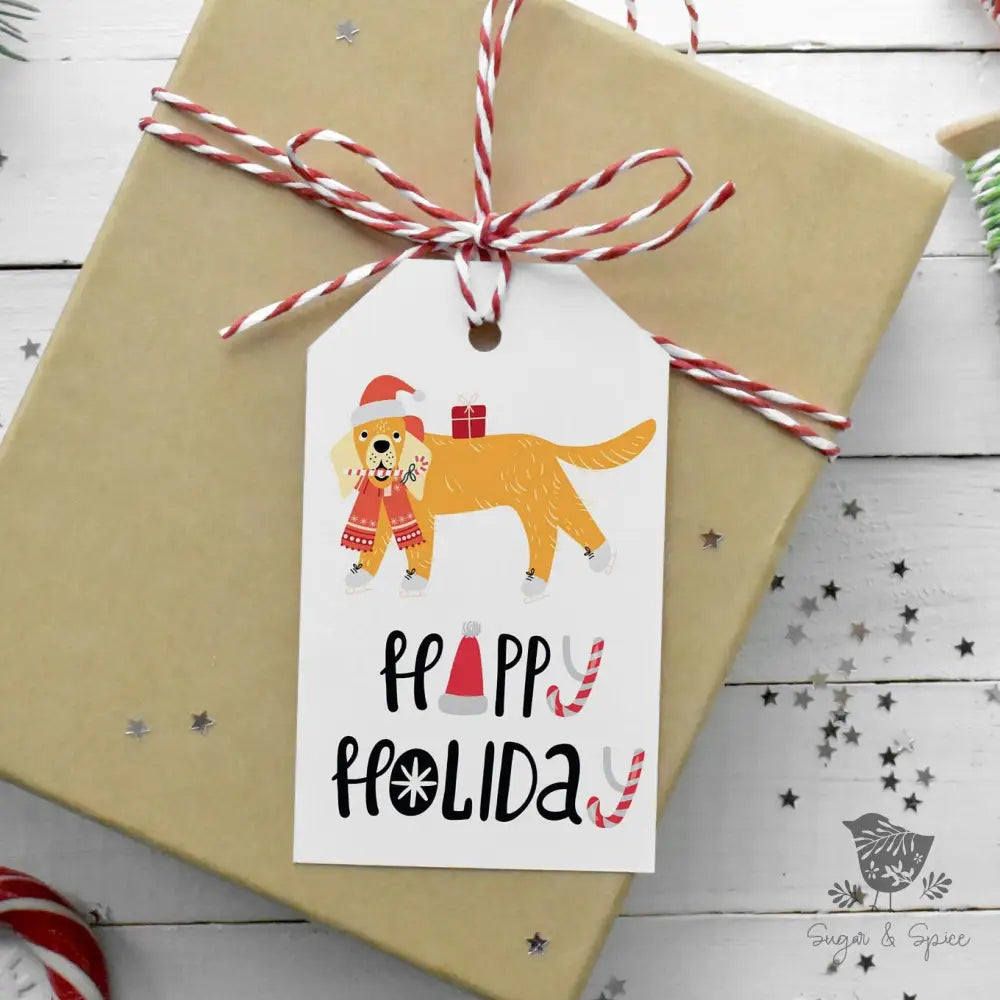Golden Retriever Dog Gift Tag - Premium Craft Supplies & Tools > Party & Gifting > Labels, Stickers & Tags > Tags from Sugar and Spice Invitations - Just $24! Shop now at Sugar and Spice Paper