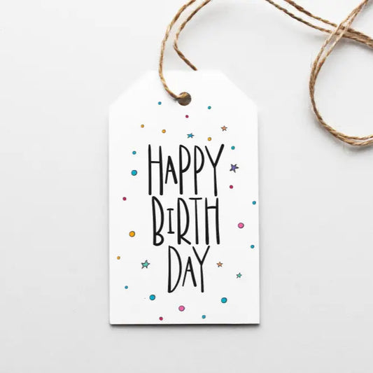 Happy Birthday Gift Tags - Premium Craft Supplies & Tools > Party & Gifting > Labels, Stickers & Tags > Tags from Sugar and Spice Invitations - Just $24! Shop now at Sugar and Spice Paper