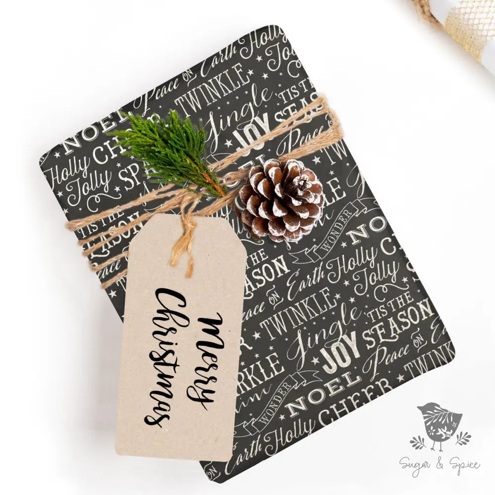 Holiday Joy Wrapping Paper - Premium Wrapping Paper from Sugar and Spice Invitations - Just $26.10! Shop now at Sugar and Spice Paper