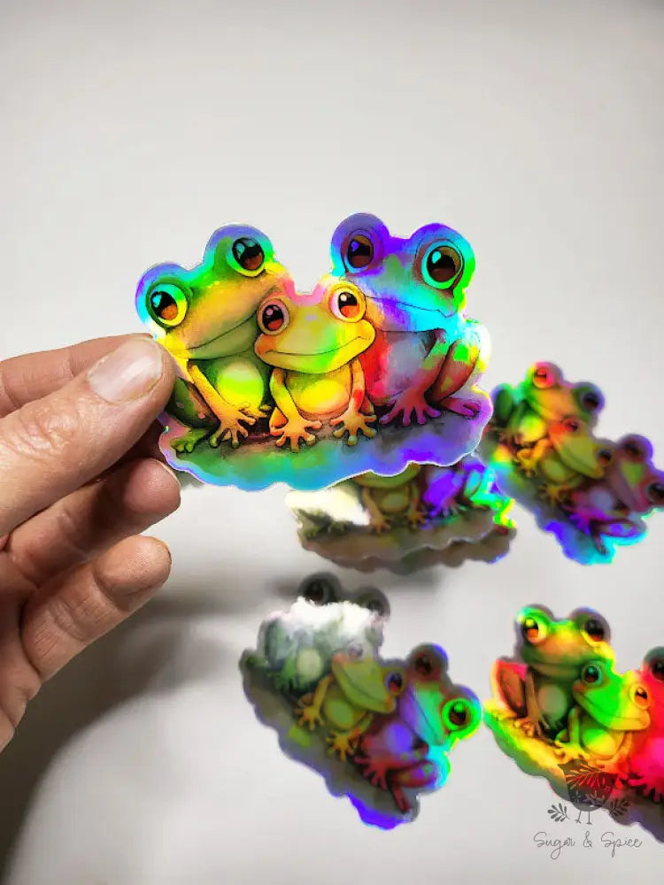 Holographic Fantasy Frog Waterproof Stickers - Premium from Sugar and Spice Invitations - Just $3.50! Shop now at Sugar and Spice Paper