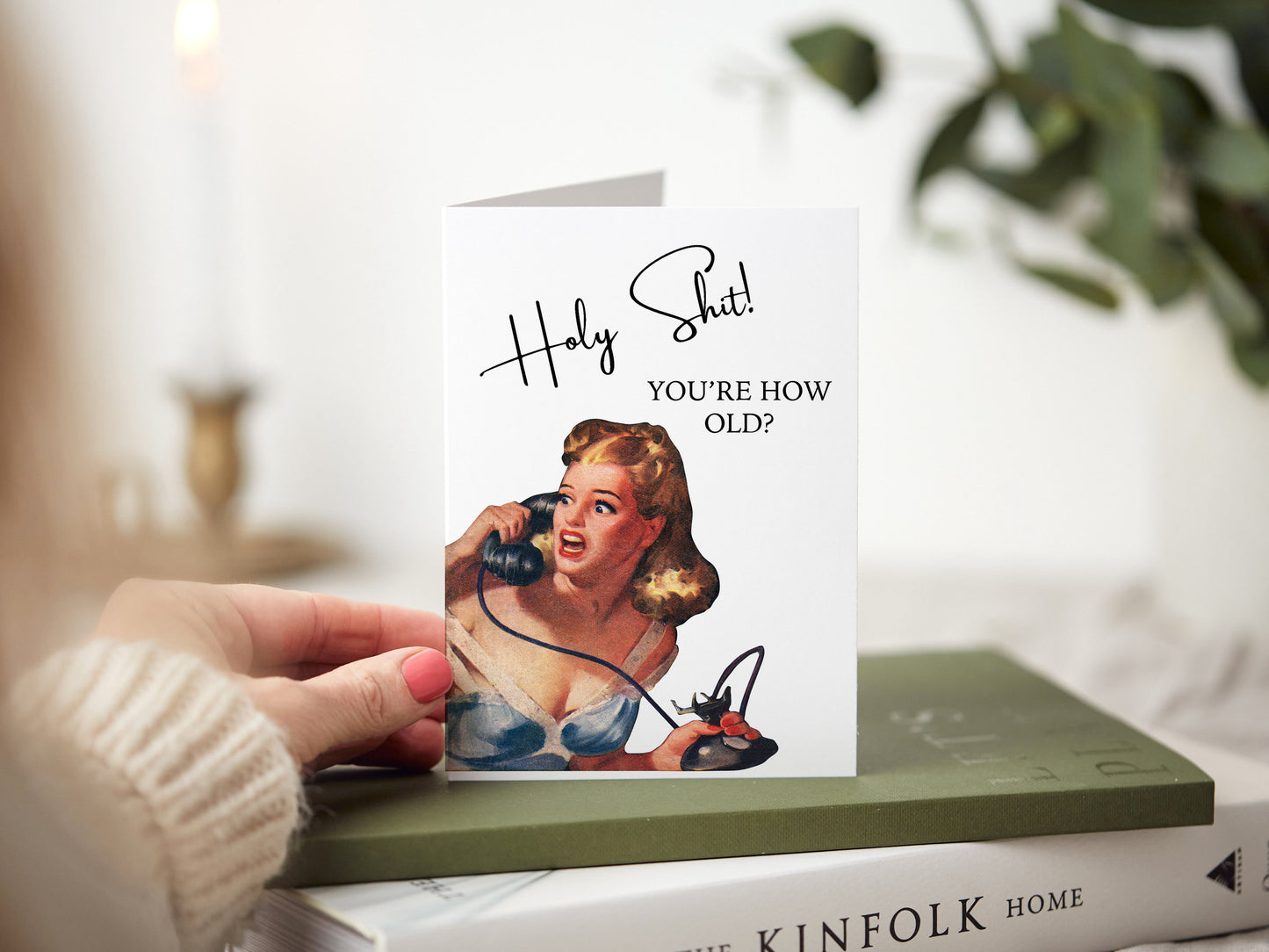 Holy Shit, You're How Old Birthday Adult Greeting Card
