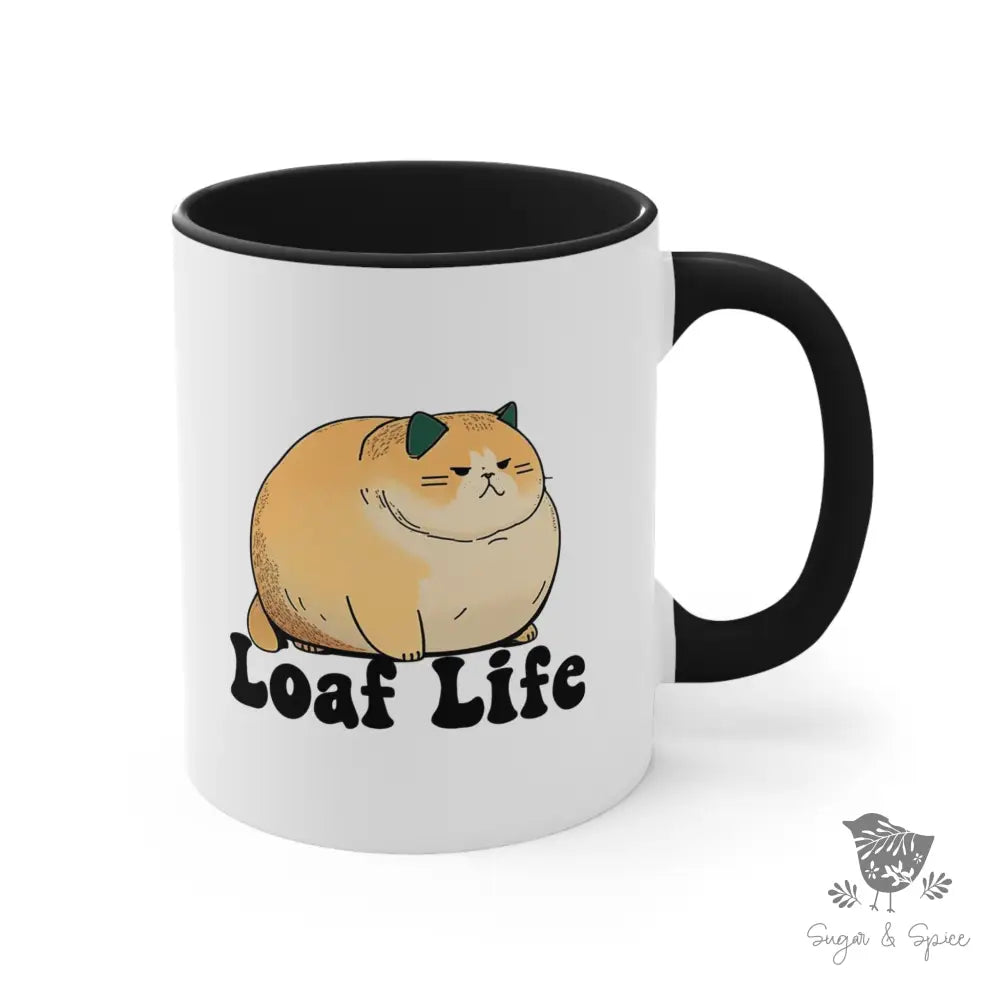 Loaf Life Cat Coffee Mug - Premium Mug from Printify - Just $18! Shop now at Sugar and Spice Paper