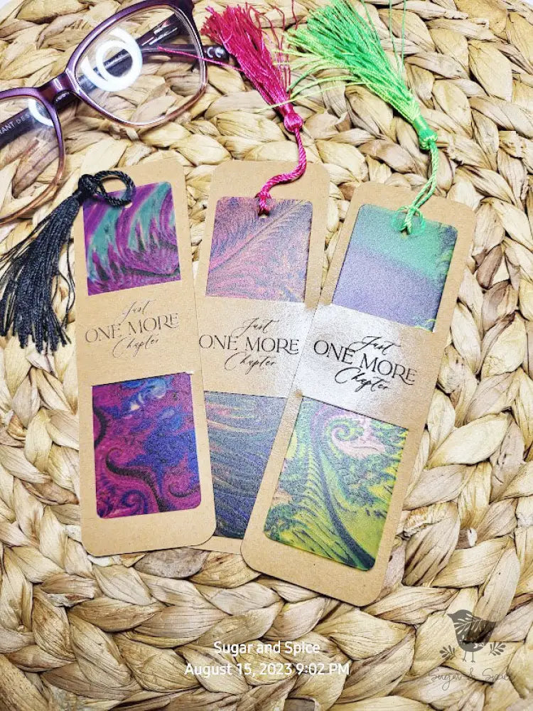 Peacock Feather Pattern Acrylic Bookmark - Premium Engraved Gifts from Sugar and Spice - Just $4.87! Shop now at Sugar and Spice Paper