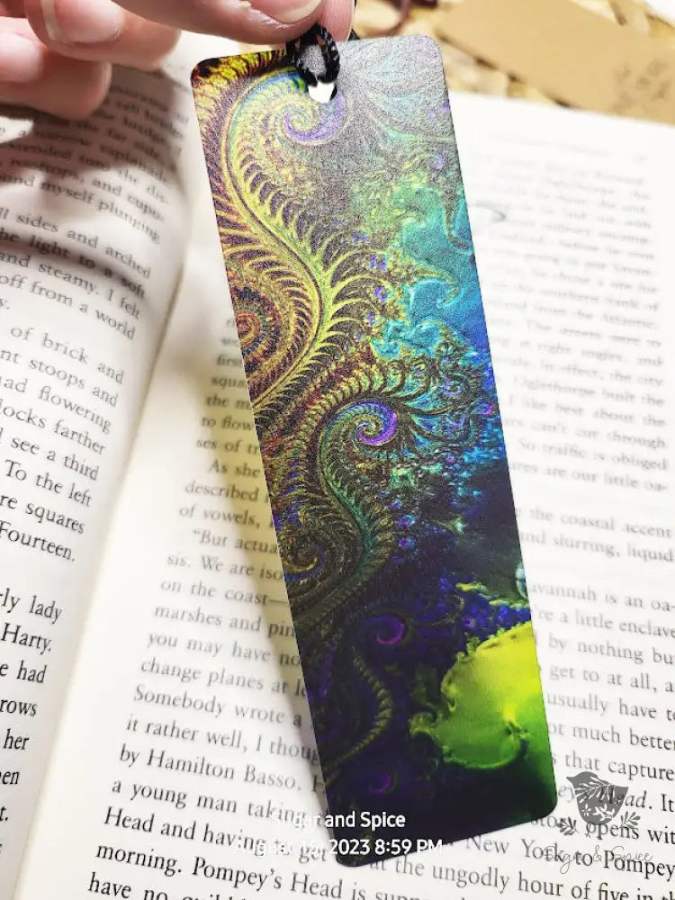 Peacock Feather Pattern Acrylic Bookmark - Premium Engraved Gifts from Sugar and Spice - Just $4.87! Shop now at Sugar and Spice Paper