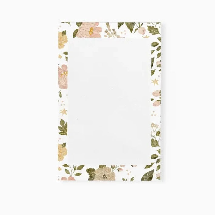 Pink Flowers Notepad - Premium Paper & Party Supplies > Paper > Stationery > Notepads from Sugar and Spice Invitations - Just $14! Shop now at Sugar and Spice Paper