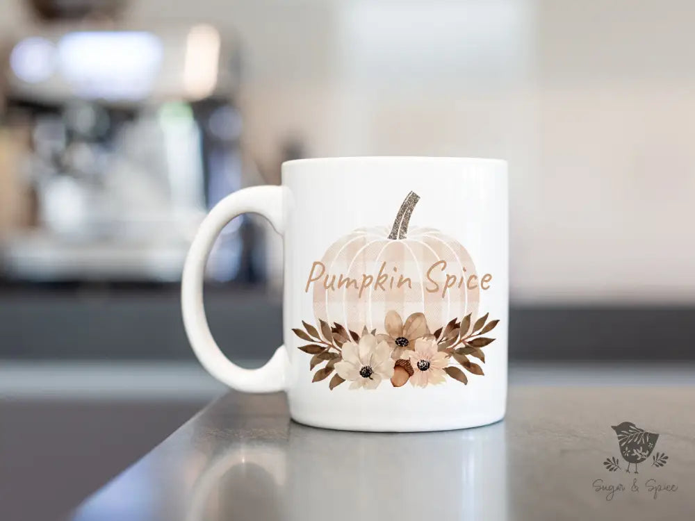 Pumpkin Spice Ceramic Mug - Premium Mug from Printify - Just $18! Shop now at Sugar and Spice Paper