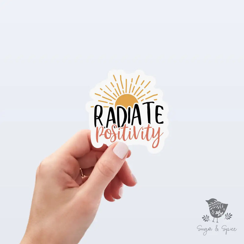 Radiate Positivity Boho Stickers - Premium  from Sugar and Spice Invitations - Just $3! Shop now at Sugar and Spice Paper