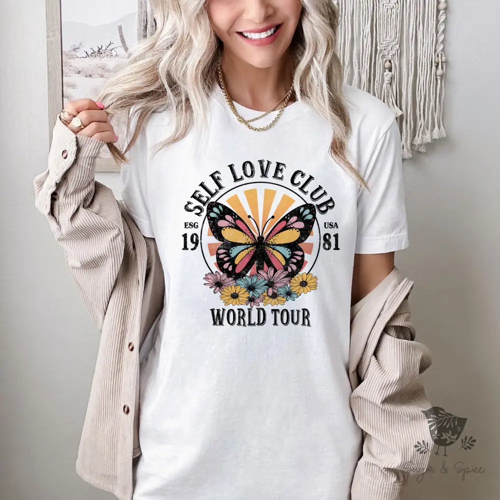 Self Love Butterfly Vintage T-Shirt - Premium T-Shirt from Printify - Just $24.87! Shop now at Sugar and Spice Paper