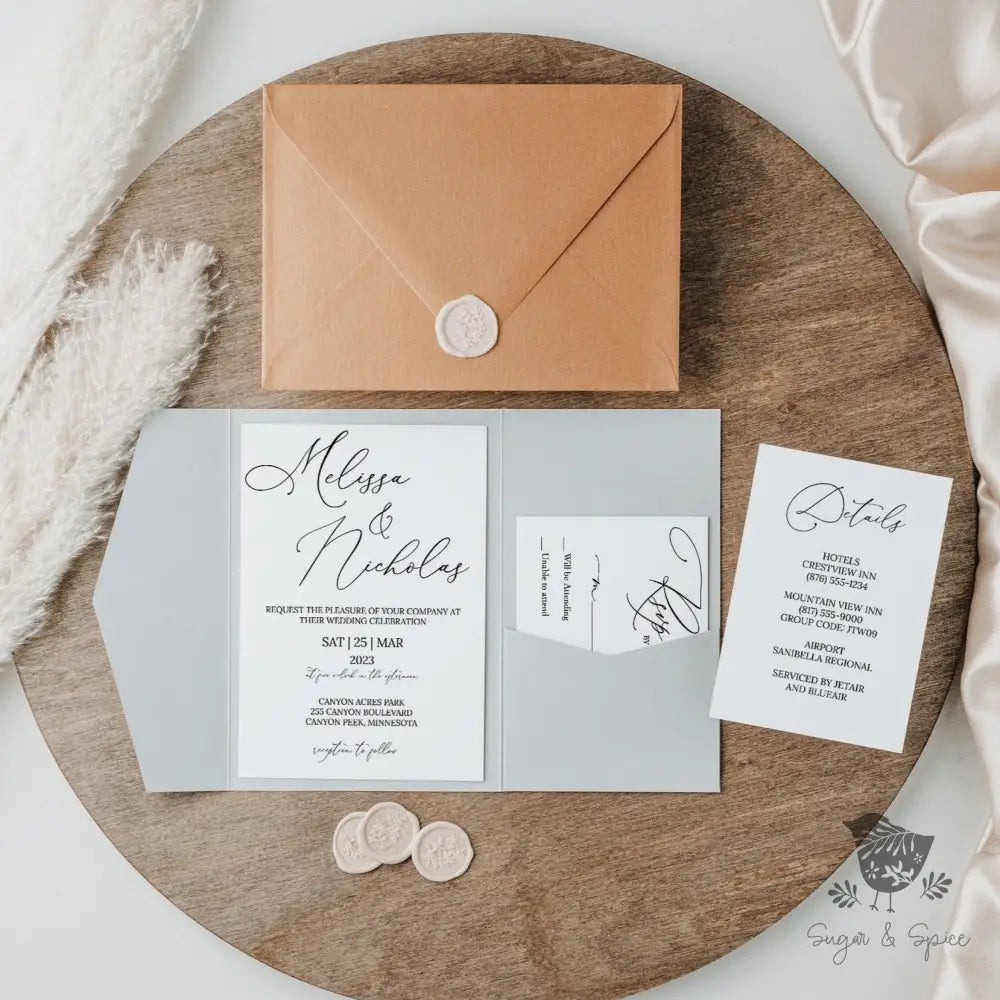 elegant wedding invitation designs