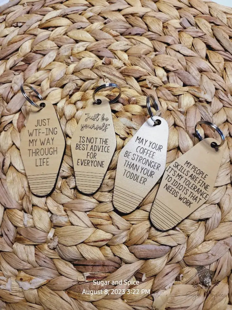 Snarky Hotel KeyChain - Premium  from Sugar and Spice Paper & Gift - Just $12! Shop now at Sugar and Spice Paper