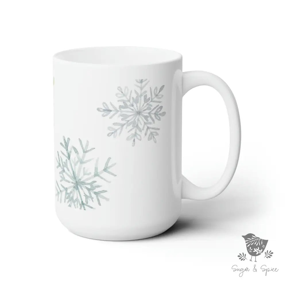 Snowflake Ceramic Mug - Premium Mug from Printify - Just $18! Shop now at Sugar and Spice Paper