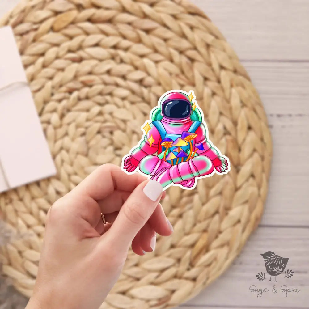 Spaceman Mushroom Stickers - Premium  from Sugar and Spice Invitations - Just $3! Shop now at Sugar and Spice Paper