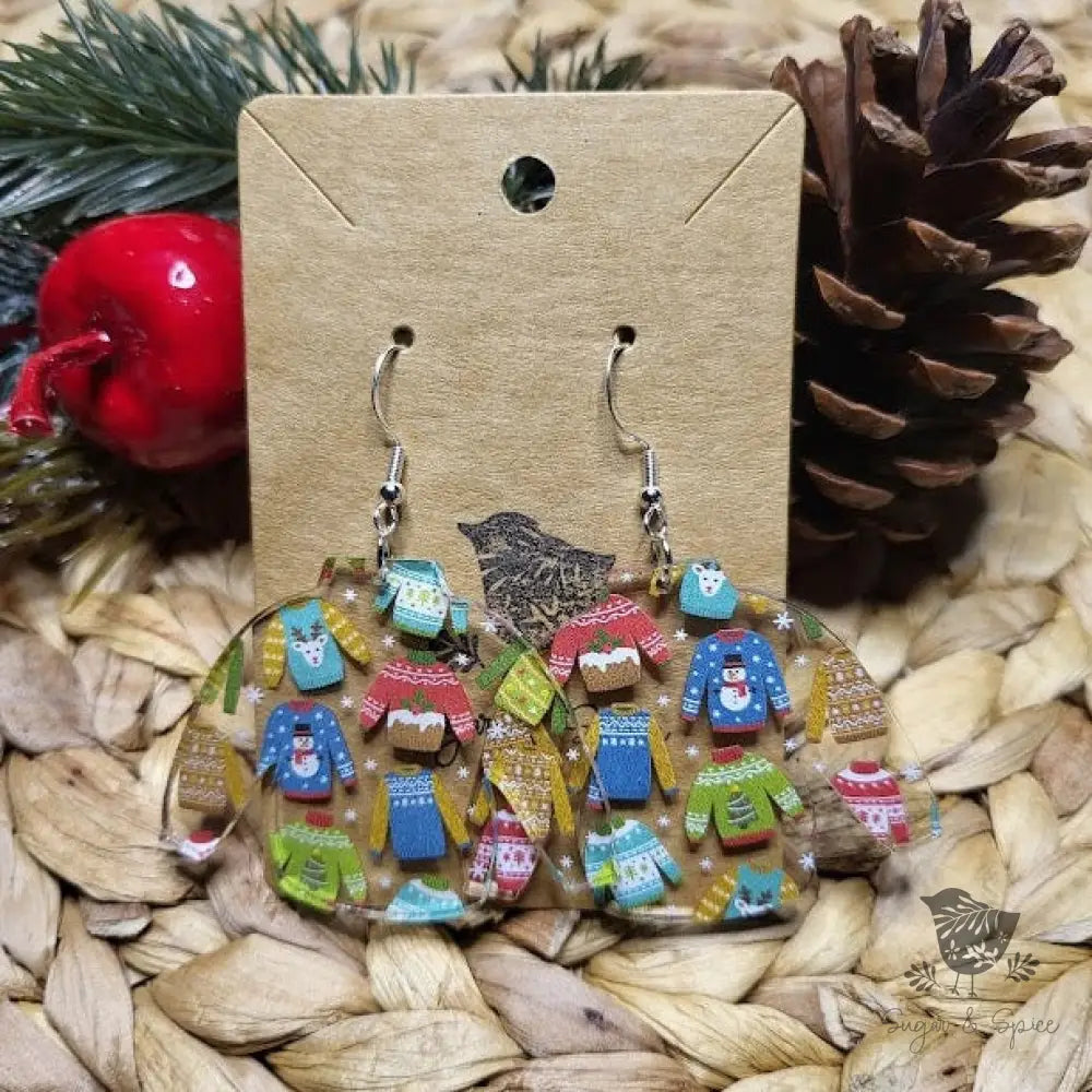 Ugly on sale christmas earrings