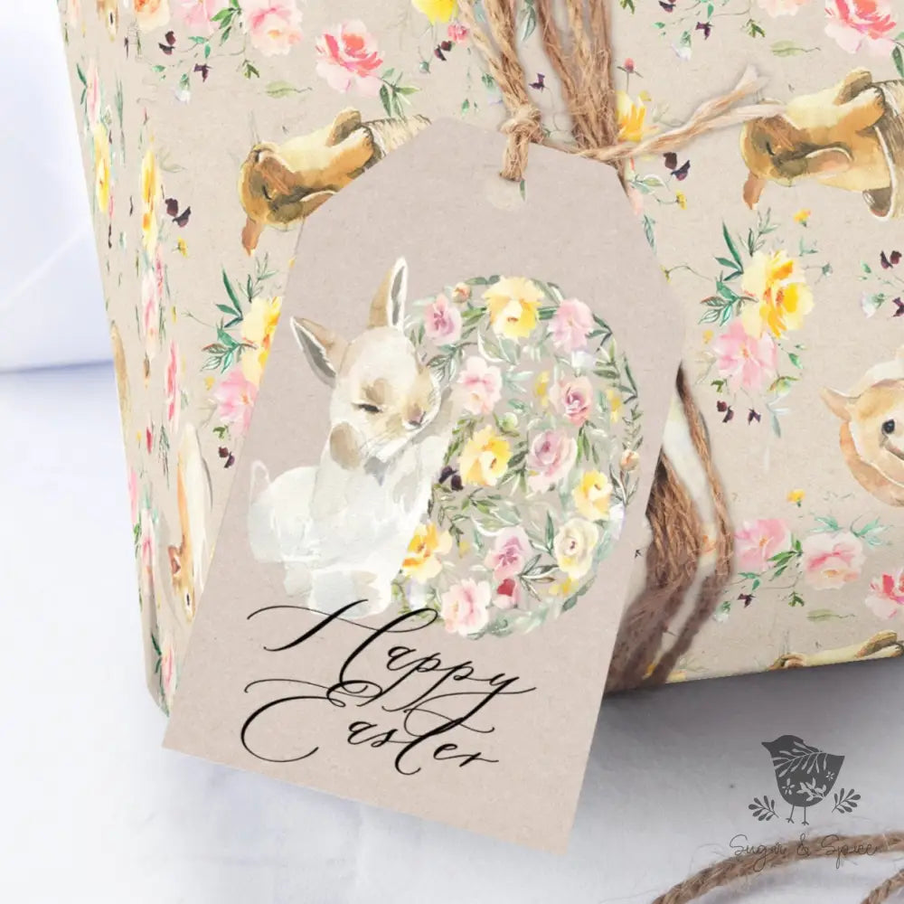 Watercolor Bunny Easter Gift Tag - Premium Craft Supplies & Tools > Party & Gifting > Labels, Stickers & Tags > Tags from Sugar and Spice Invitations - Just $26! Shop now at Sugar and Spice Paper