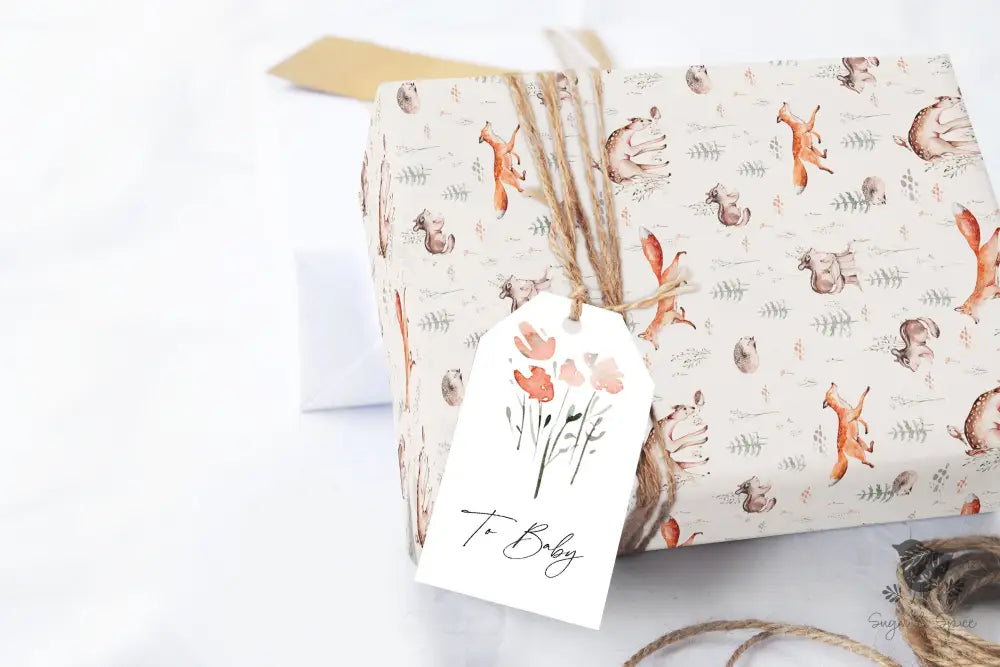 Woodland Fox Wrapping Paper - Premium Craft Supplies & Tools > Party & Gifting > Packaging & Wrapping from Sugar and Spice Invitations - Just $29! Shop now at Sugar and Spice Paper
