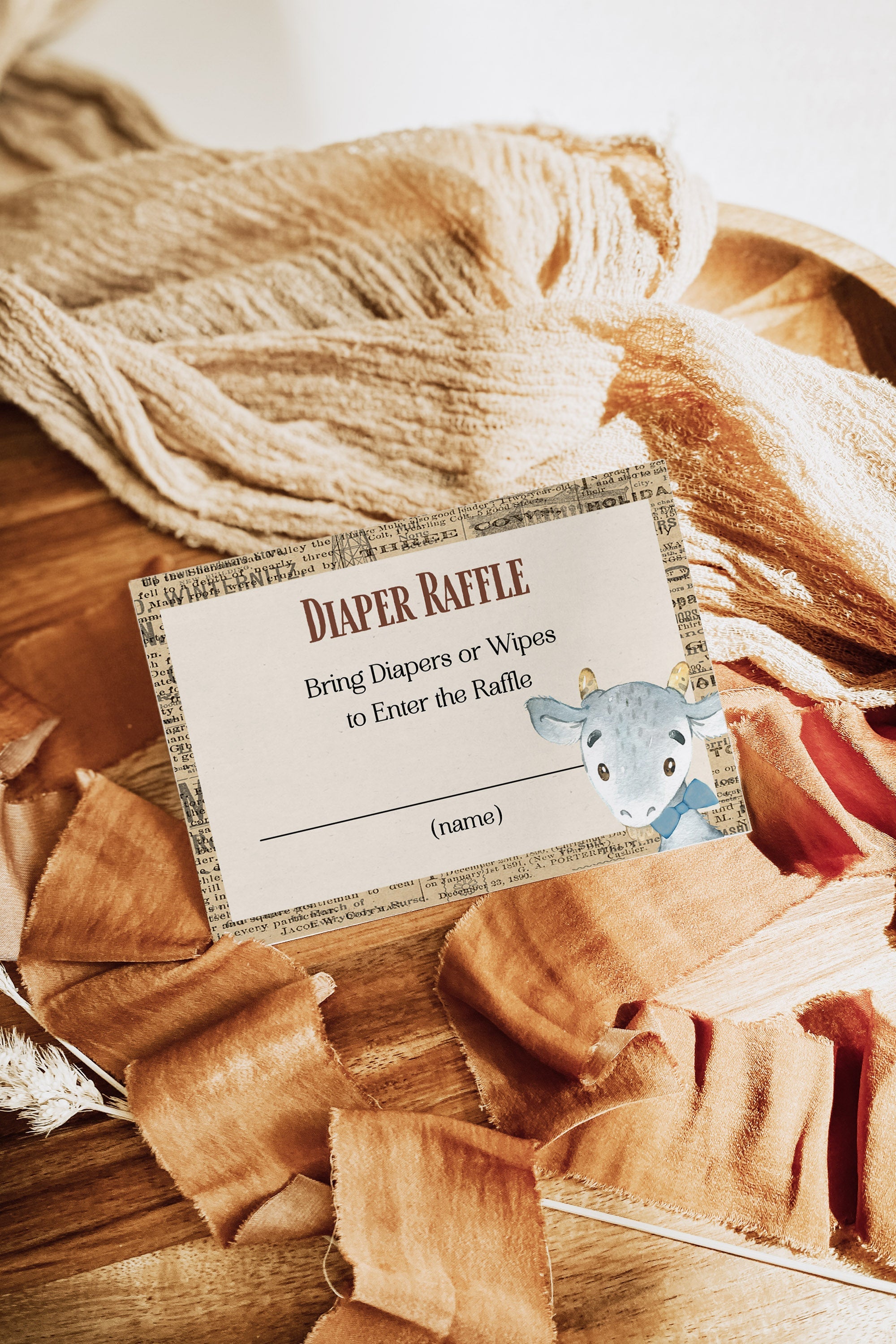 Diaper Raffle Infocard Diaper Raffle Cards Collection | Fun Baby Shower Game – Sugar and Spice ...