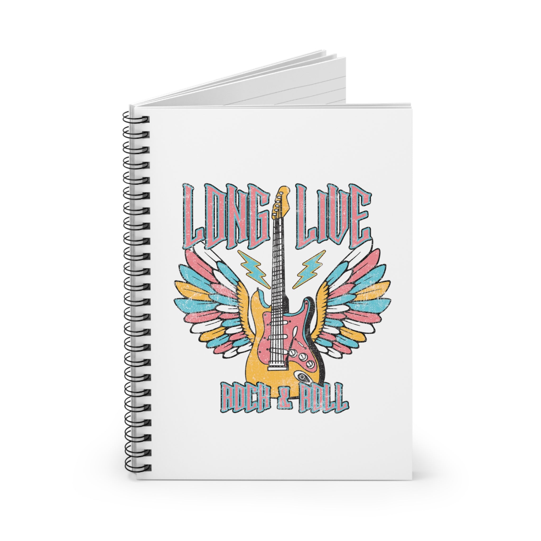 Long Live Rock N Roll Spiral Notebook