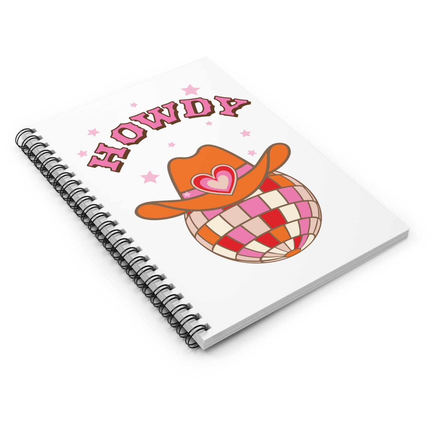 Howdy Cowgirl Love Spiral Notebook — Ruled Journal for Western Girls & Cowgirl Gifts