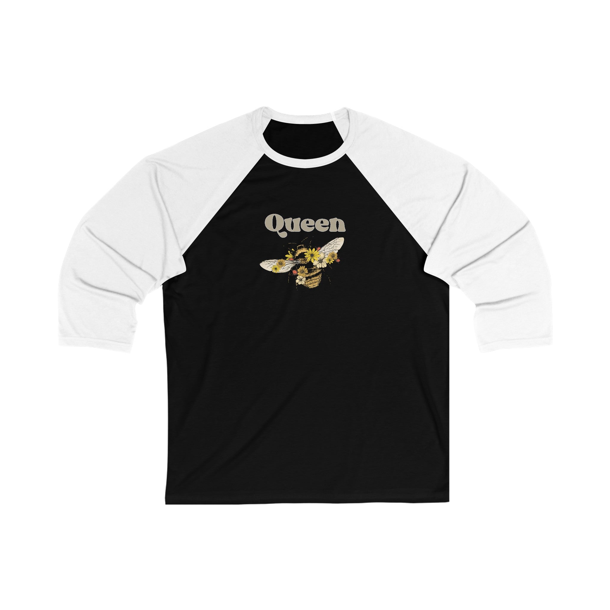 Queen Bee 3\4 Sleeve Baseball T-Shirt