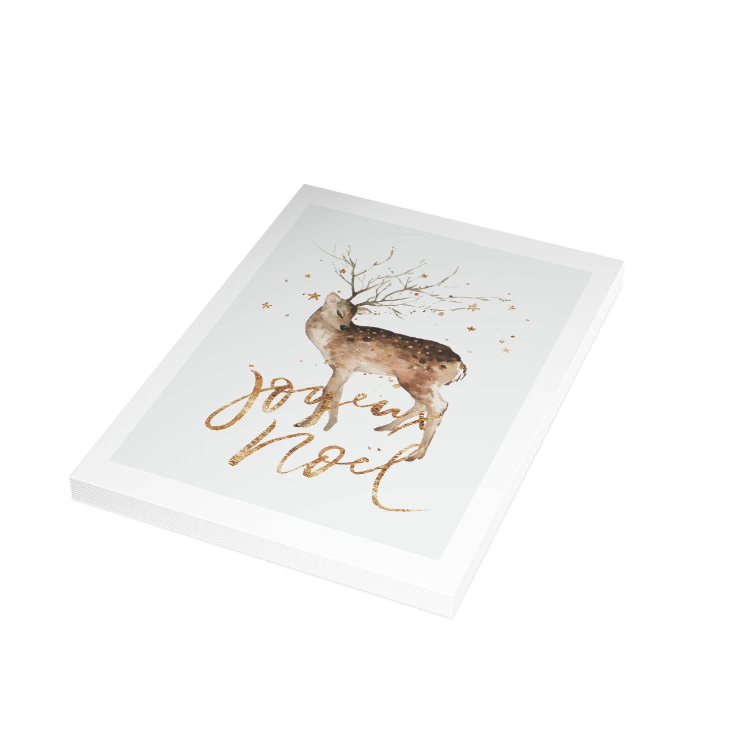 'Joyeux Noël' Reindeer Christmas Card