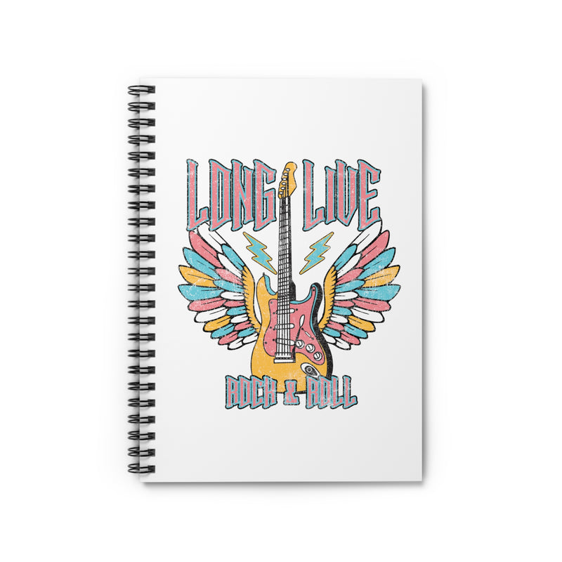 Long Live Rock N Roll Spiral Notebook