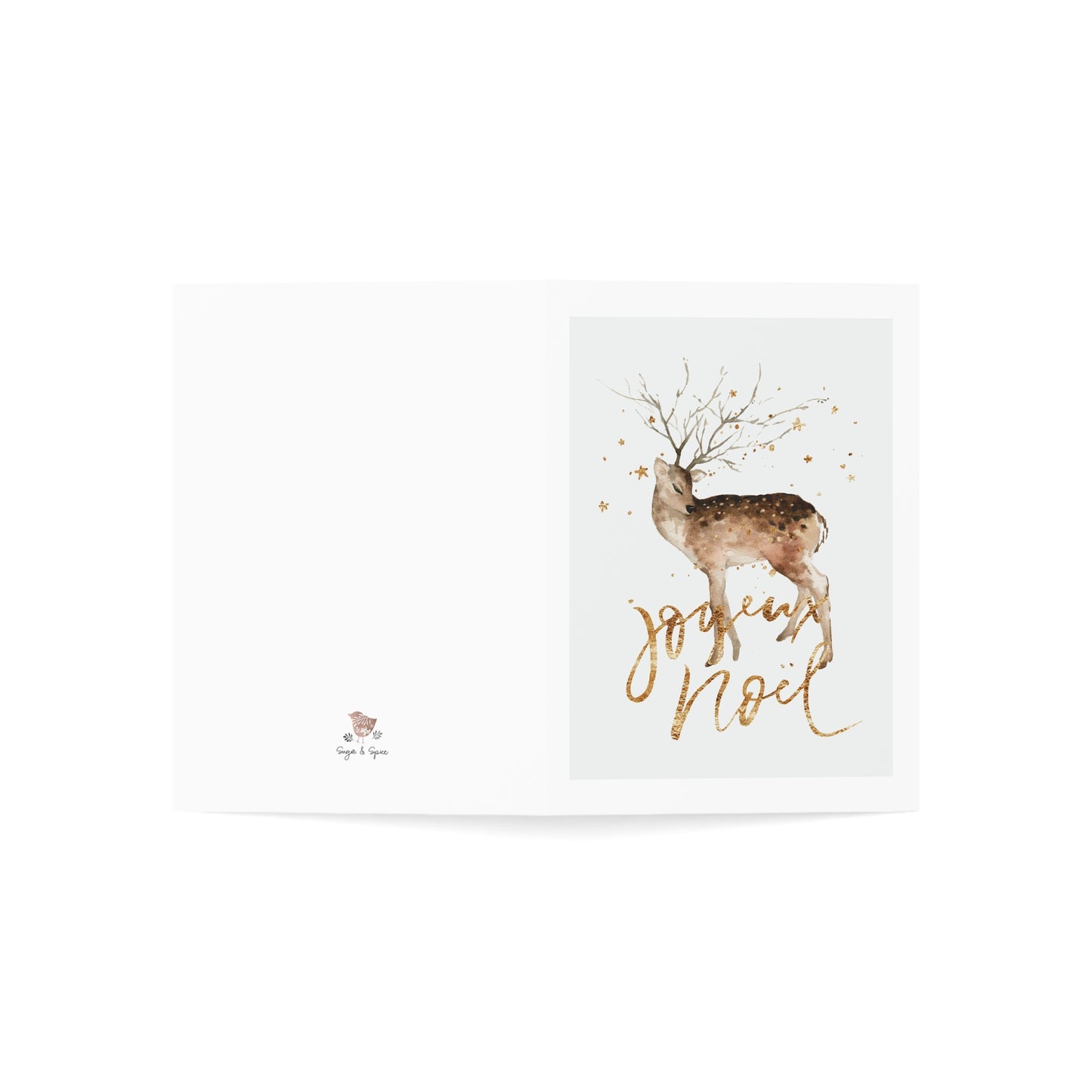 'Joyeux Noël' Reindeer Christmas Card