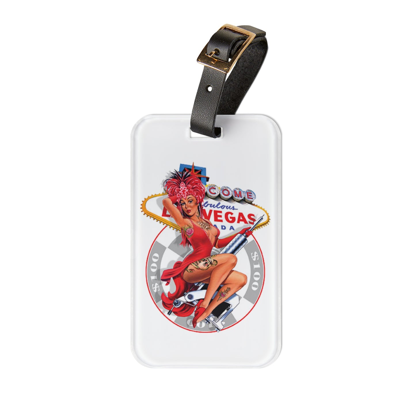 Las Vegas Casino Retro Luggage Tag