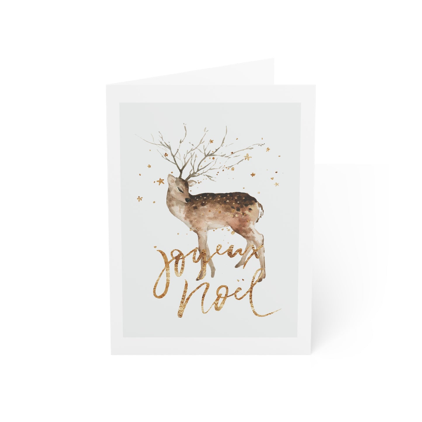 'Joyeux Noël' Reindeer Christmas Card