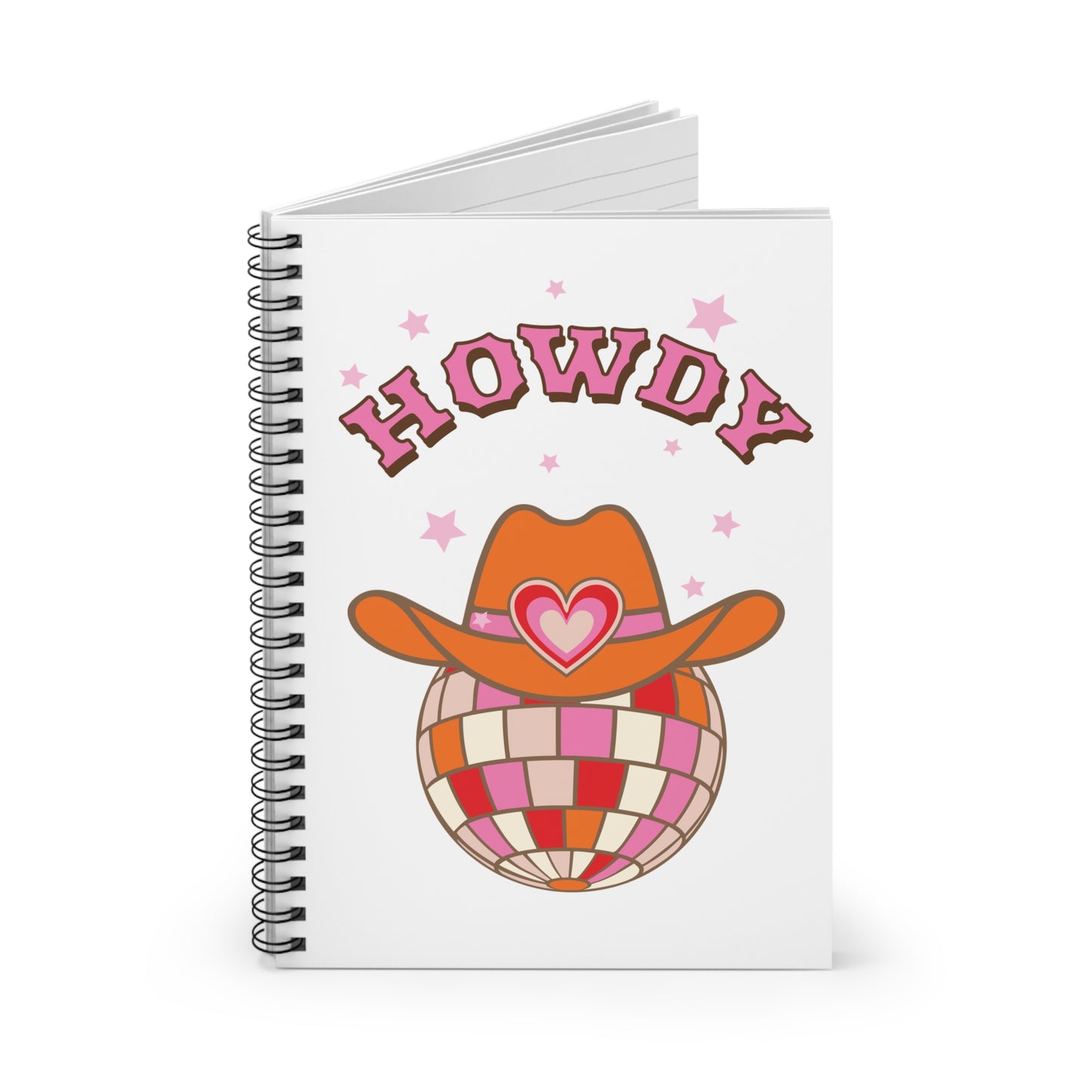 Howdy Cowgirl Love Spiral Notebook — Ruled Journal for Western Girls & Cowgirl Gifts