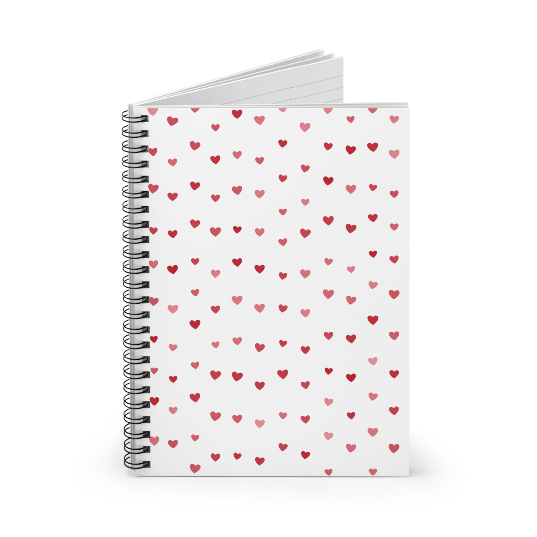 Valentine Hearts Spiral Notebook