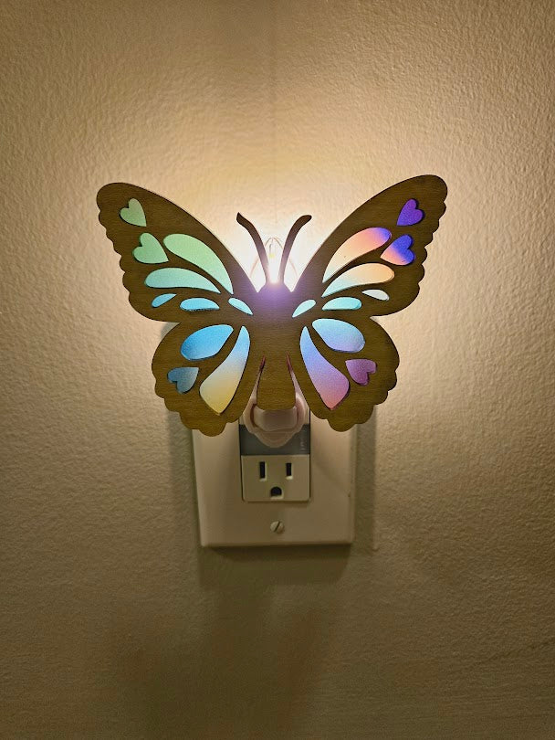 Butterfly Rainbow Night Light