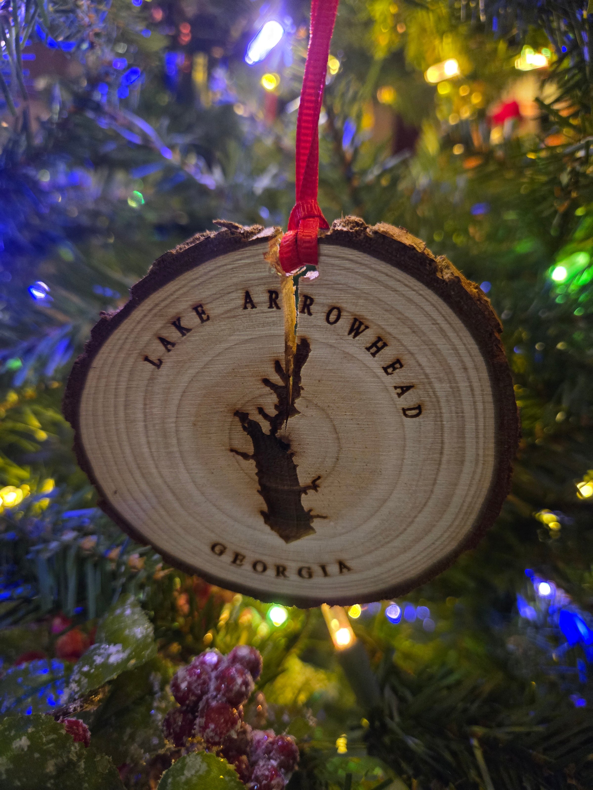 Lake Arrowhead Christmas Ornament