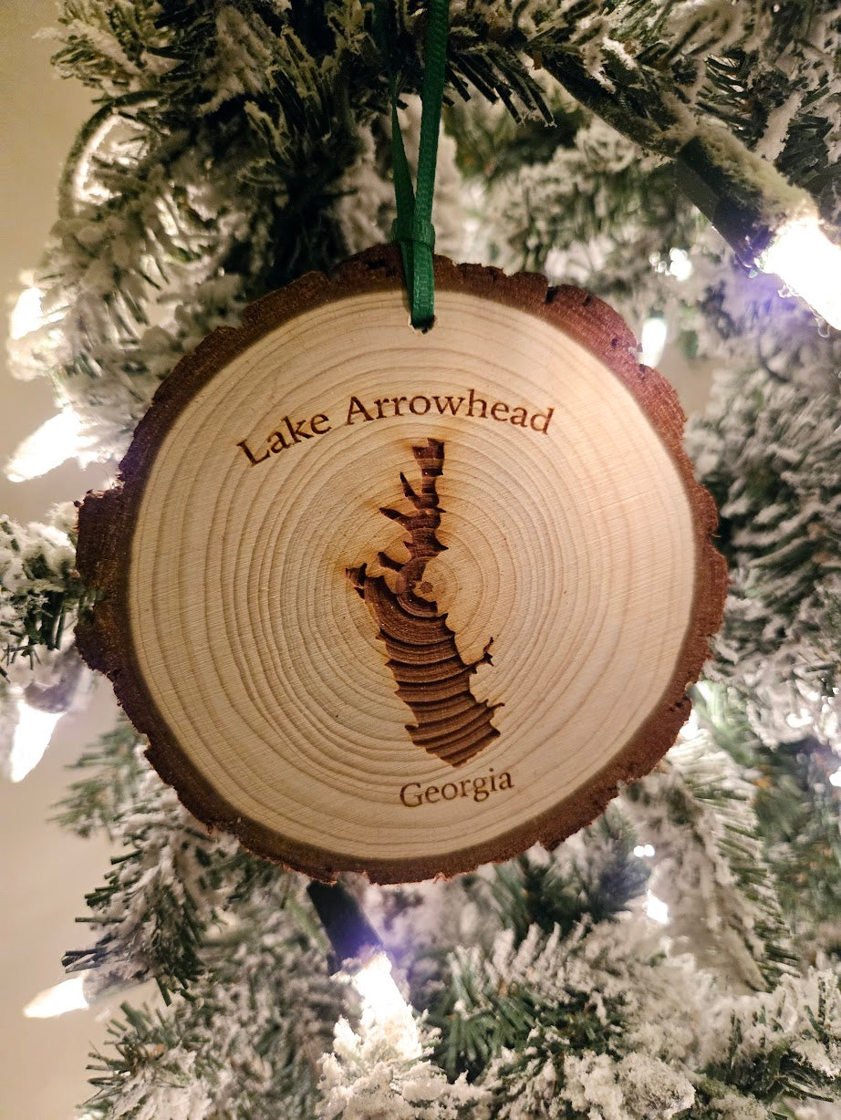 Lake Arrowhead Christmas Ornament