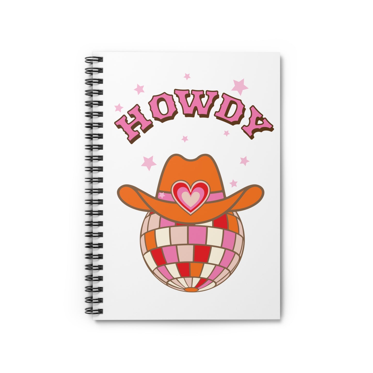 Howdy Cowgirl Love Spiral Notebook — Ruled Journal for Western Girls & Cowgirl Gifts