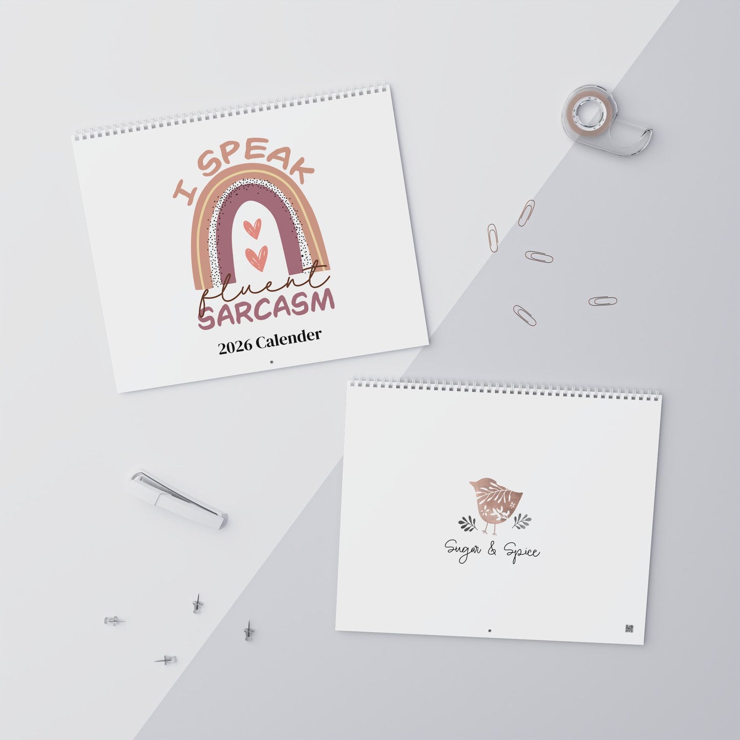 Humorous Wall Calendar 2026 - Monthly Quotes for Laughs Sarcastic