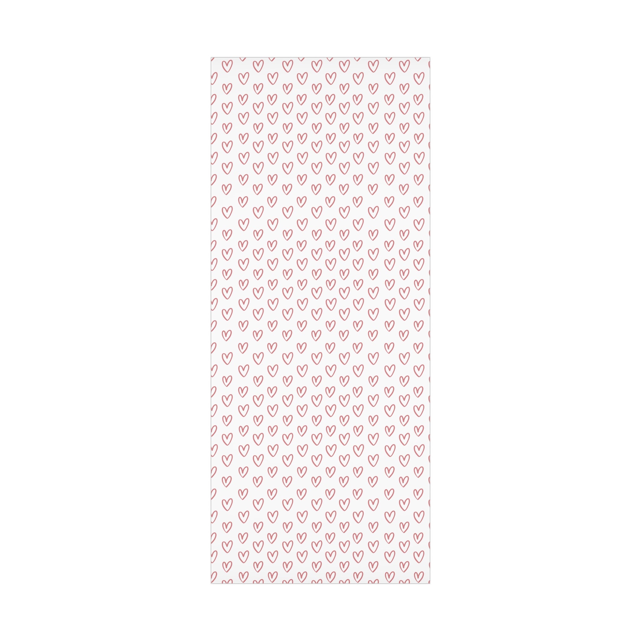 Pink Hearts Valentines Day Wrapping Paper