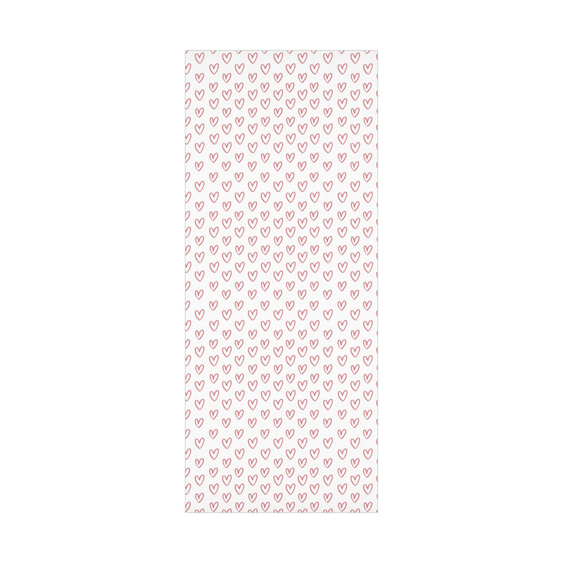 Pink Hearts Valentines Day Wrapping Paper