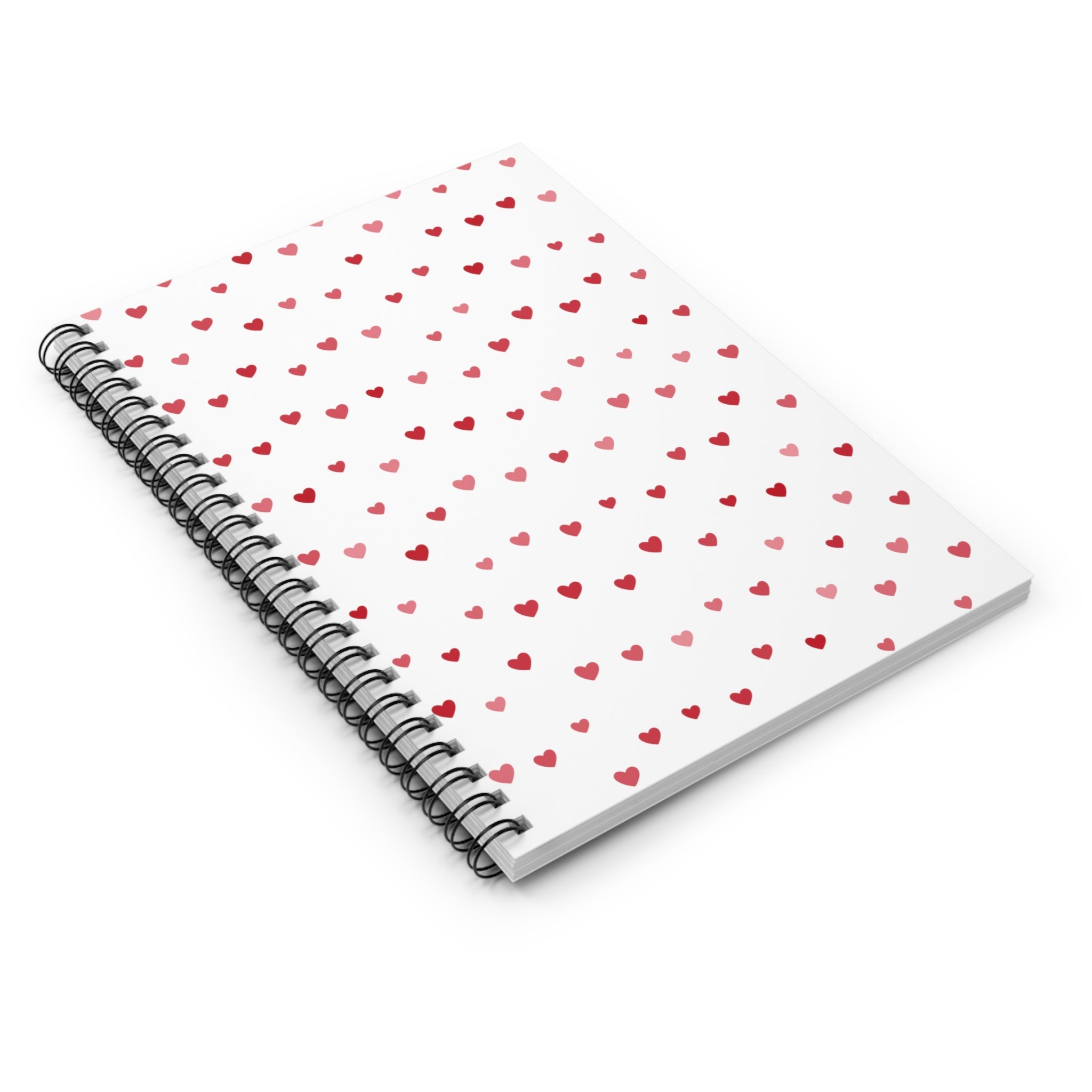 Valentine Hearts Spiral Notebook