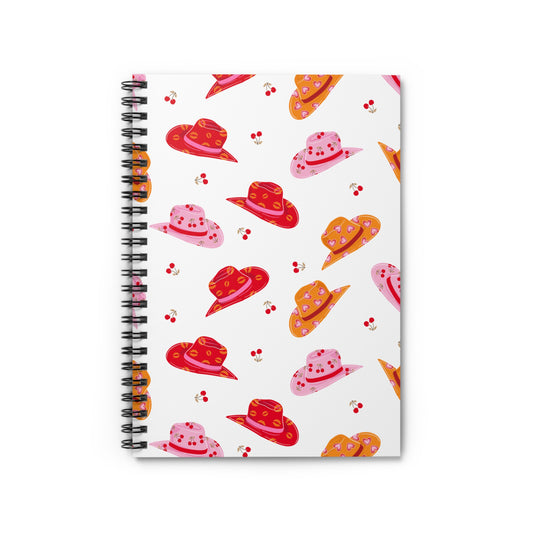 Cowgirl Hats and Hearts Spiral Notebook Journal for Western Kids & Teens