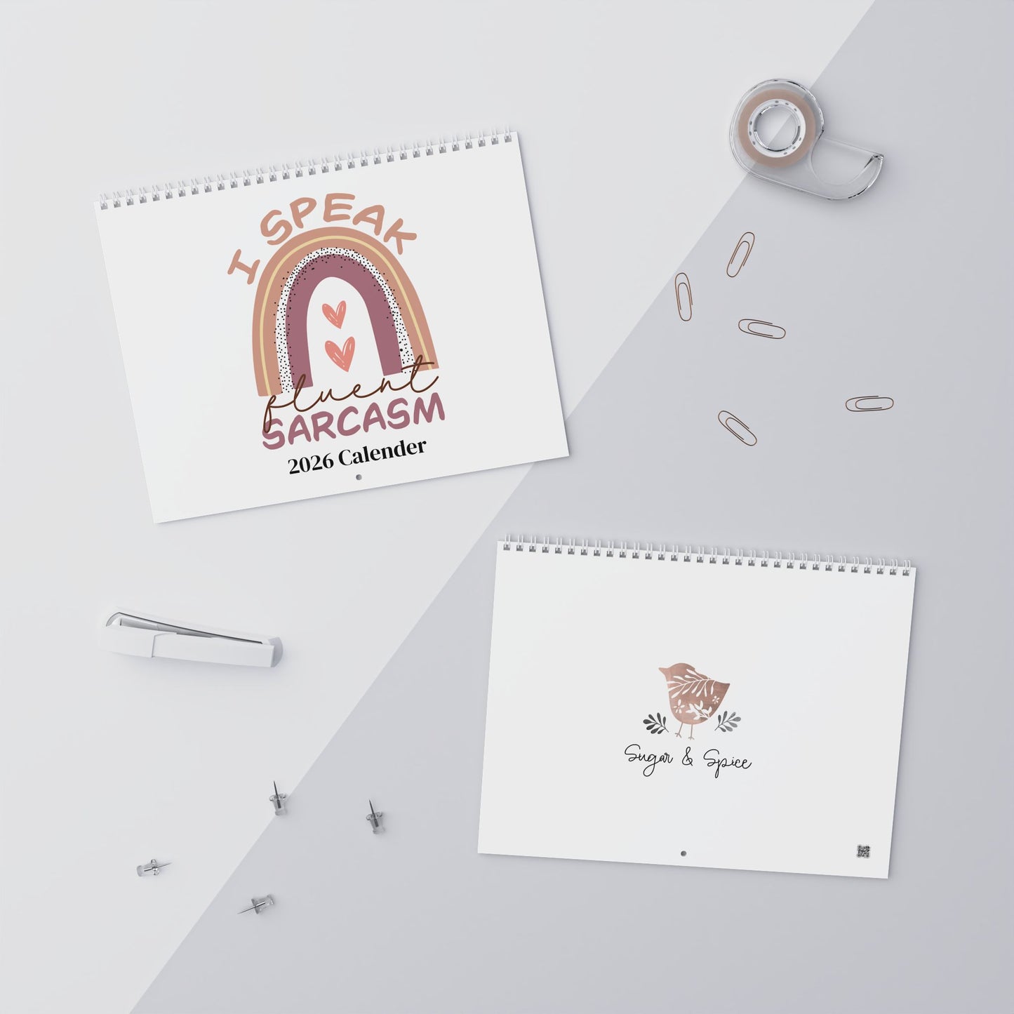 Humorous Wall Calendar 2026 - Monthly Quotes for Laughs Sarcastic