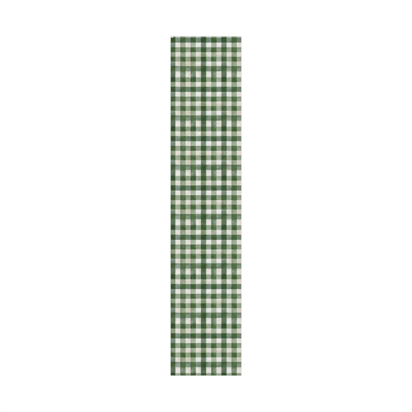 Winter Evergreen Checkered Wrapping Paper