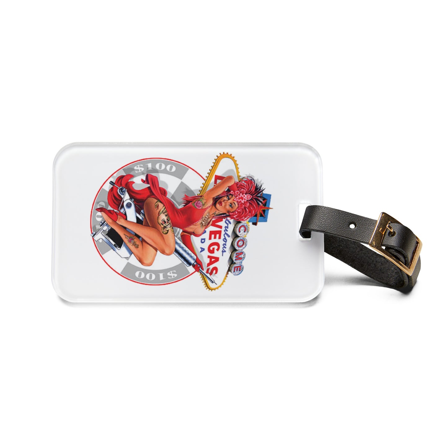 Las Vegas Casino Retro Luggage Tag