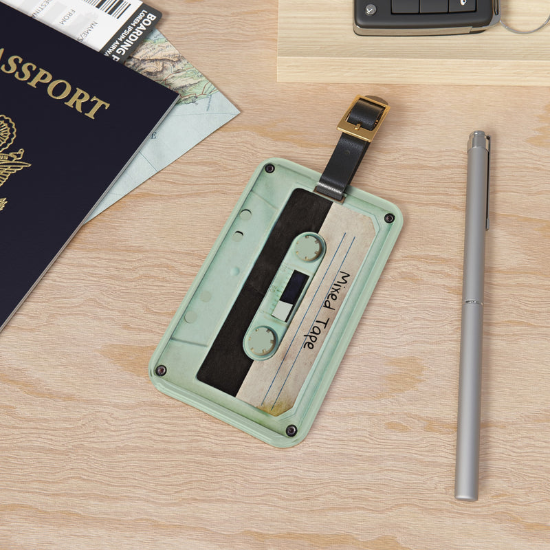 Retro Cassette Mixed Tape Luggage Tag