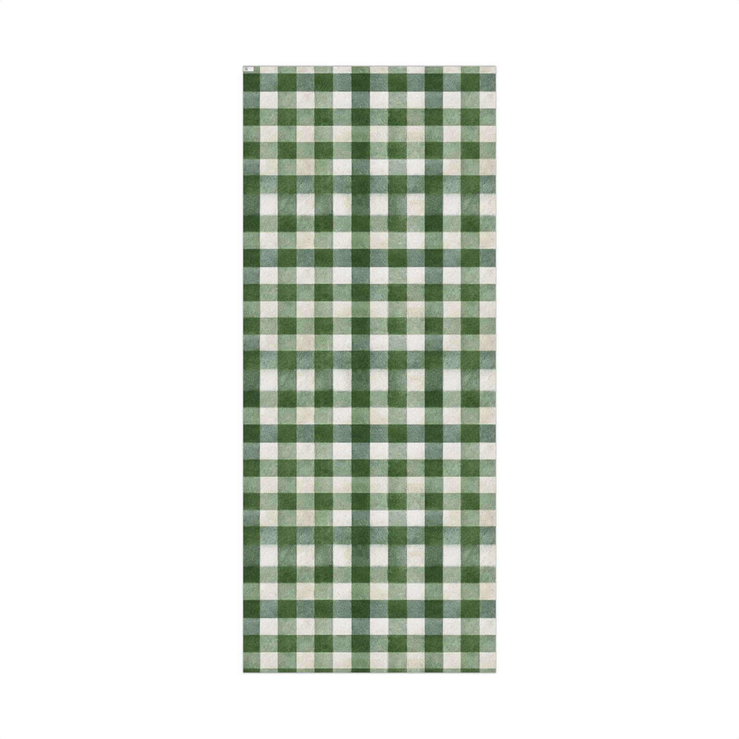 Winter Evergreen Checkered Wrapping Paper