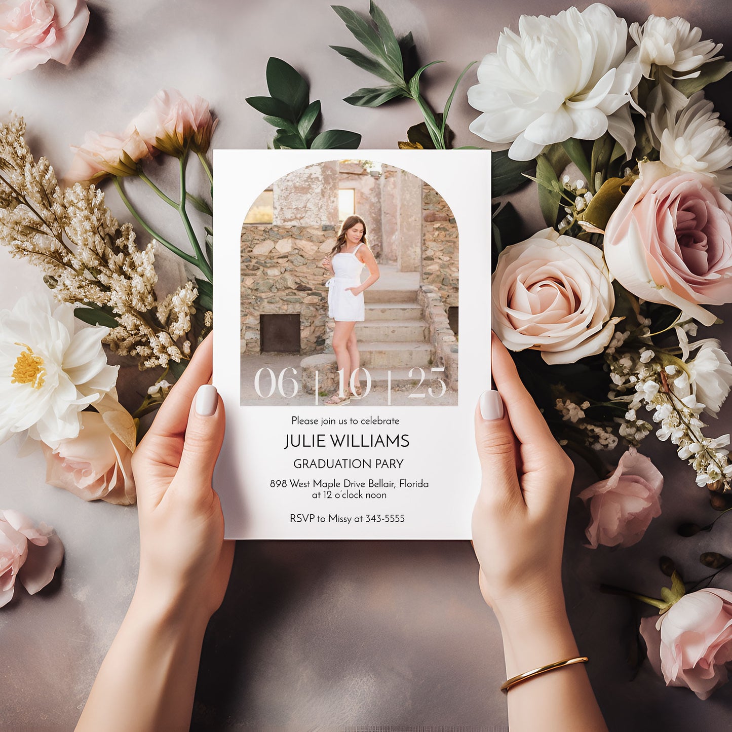 Modern Photo High school or College Graduation Invitation